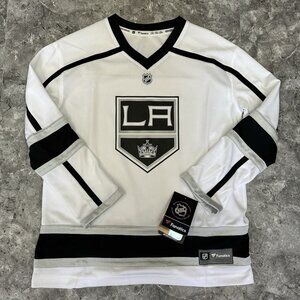 Los Angeles Kings Fanatics White NHL Hockey Jersey Boys Youth L/XL
